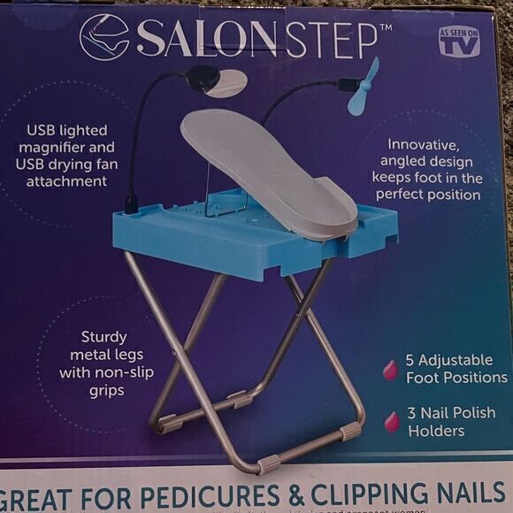 NIB Salon Step The Beauty Footrest for Easy‎ At-Home Pedicures - Picture 3 of 3